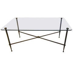 Regency Style Brass and Coffee Table 4