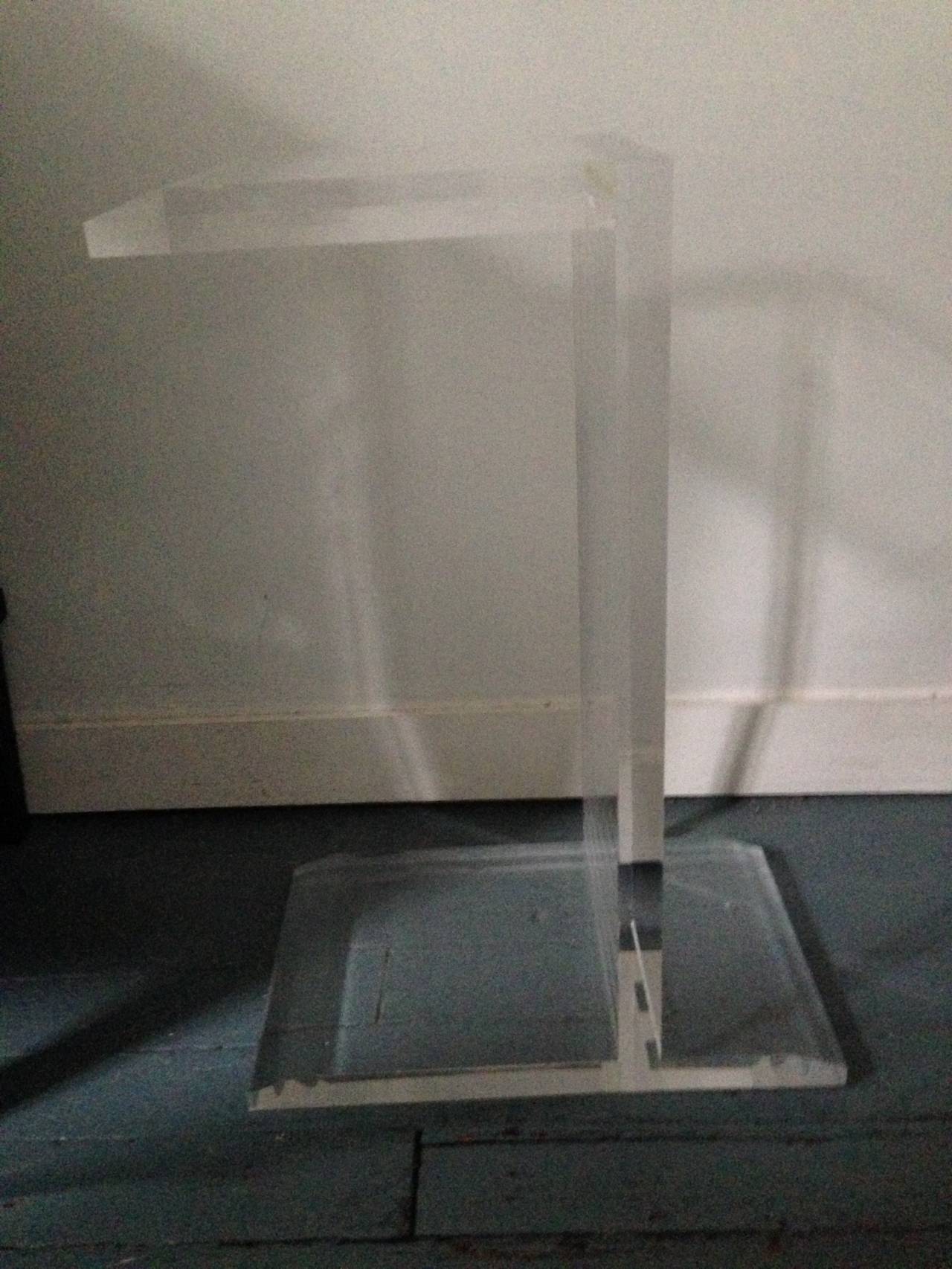 20th Century Lucite Side or Occasional Table
