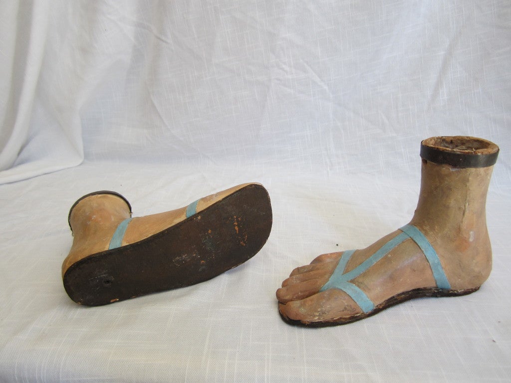 19th Century Papier Mache Feet For Sale at 1stdibs