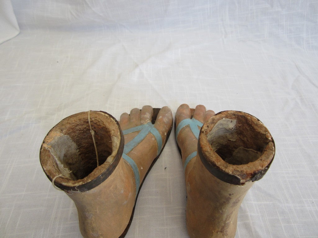 19th Century Papier Mache Feet For Sale at 1stdibs