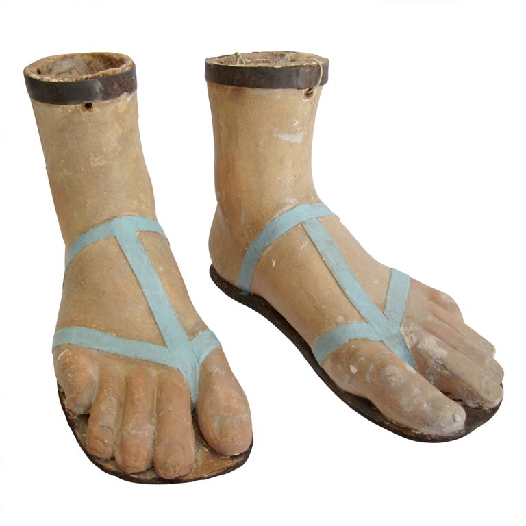 19th Century Papier Mache Feet For Sale at 1stdibs