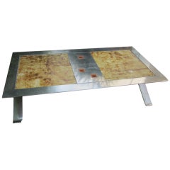 Steel and Ceramic Coffee Table