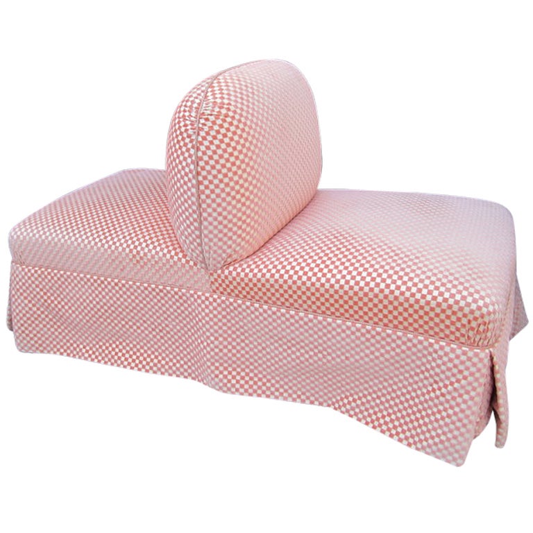Back to Back Slipper chair or PillowBack Ottoman at 1stdibs