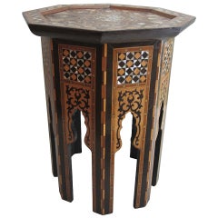 Syrian Inlaid Table