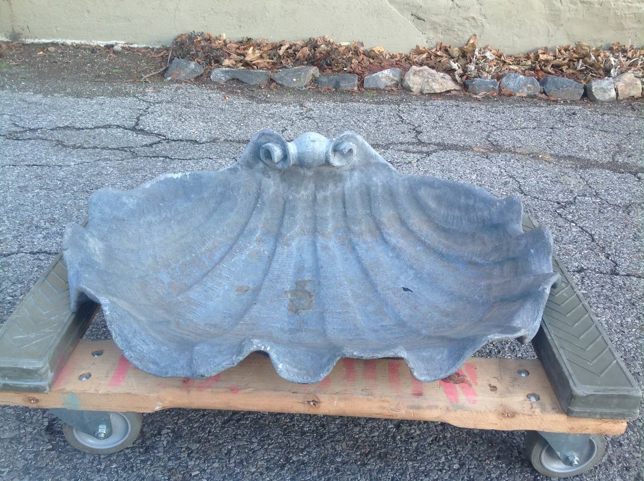 French Late 19th or Early 20th Century Lead Shell