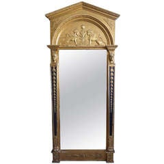 Antique Egyptian Revival Pier Mirror