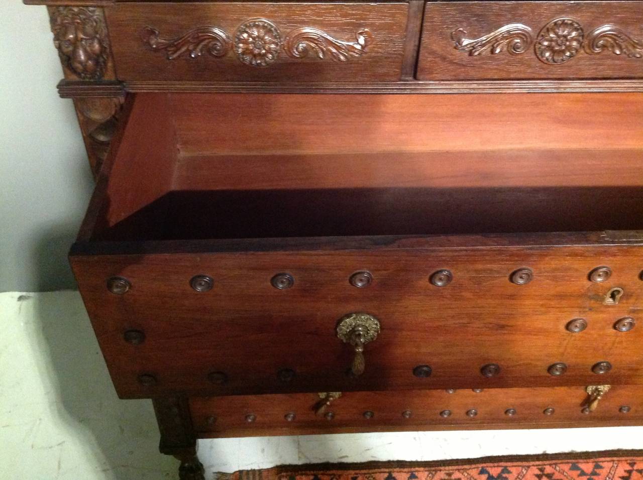 Unusual English Rosewood Chest of Drawers For Sale 3