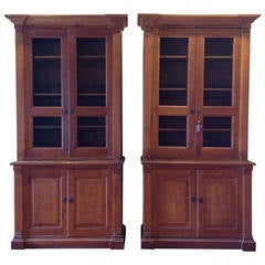 Antique Pair of Handsome, Early 19th Century French Cabinets or Bibliotheques