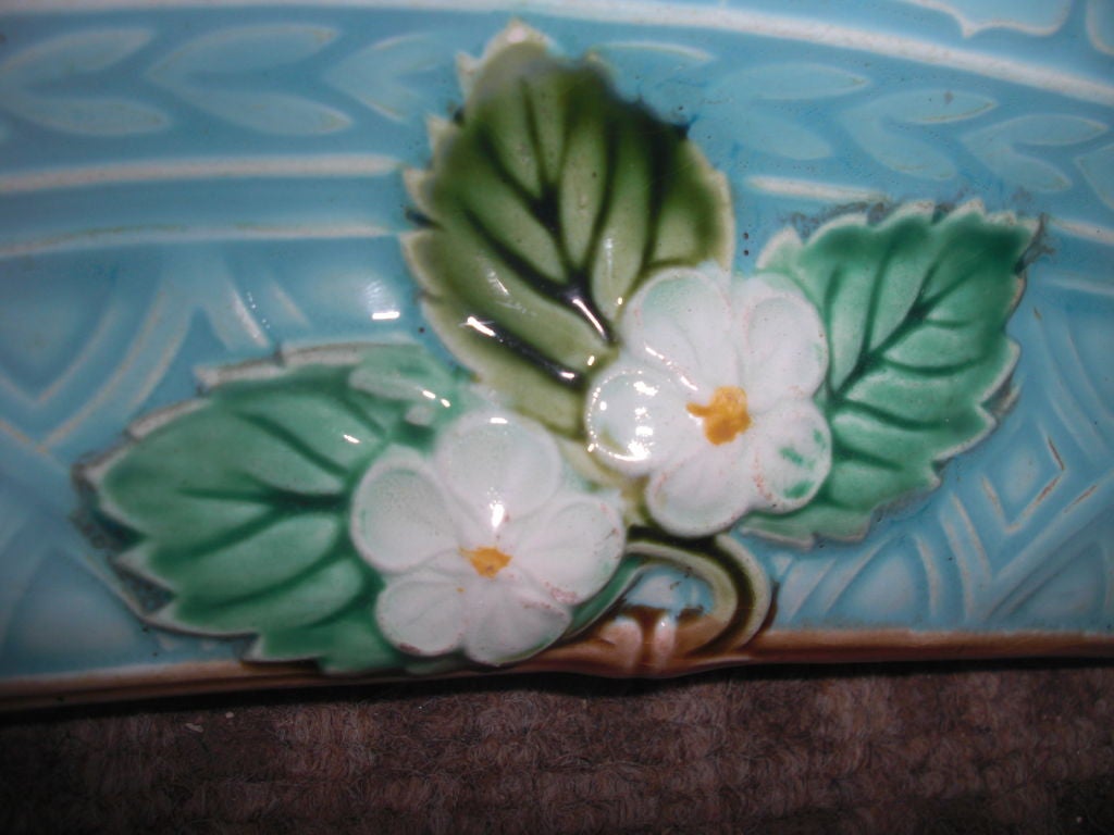 Pair of 19th cent. Sarreguemines Majolica chargers / platters 1
