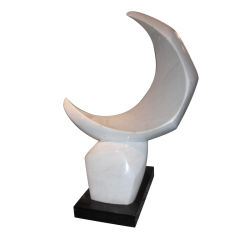 Abstract marble sculpture by  Catherine Catchi Childs circa 1970