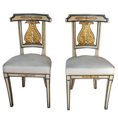 Pair of Baltic side chairs