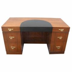 1940's walnut and rosewood desk