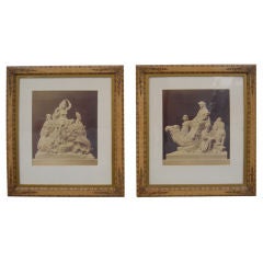 Pair of  Asia and  Africa  photographs circa 1880