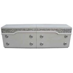 Large 1940
s lacquered  dresser/credenza signed James Mont