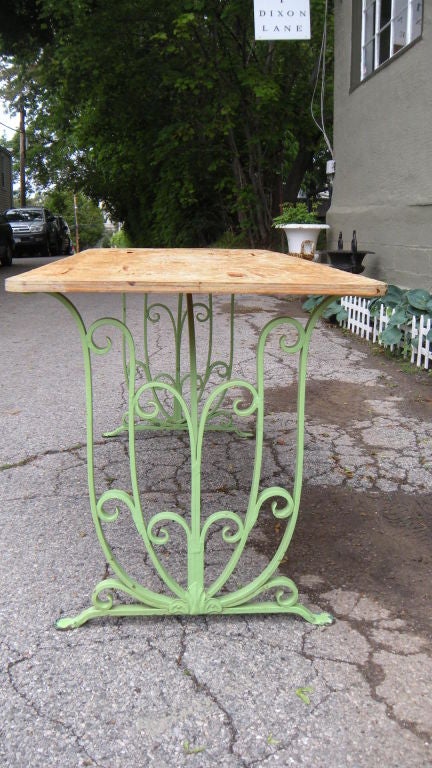 Mid-20th Century Vintage wrought iron table