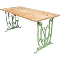 Vintage wrought iron table