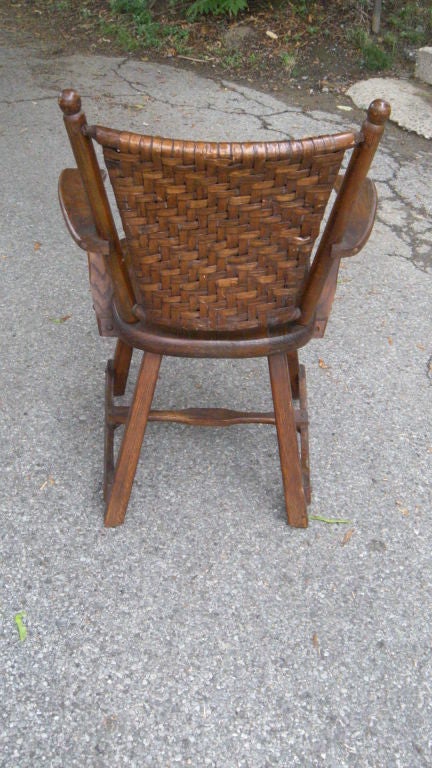 Mid-20th Century Old Hickory set of table and four armchairs