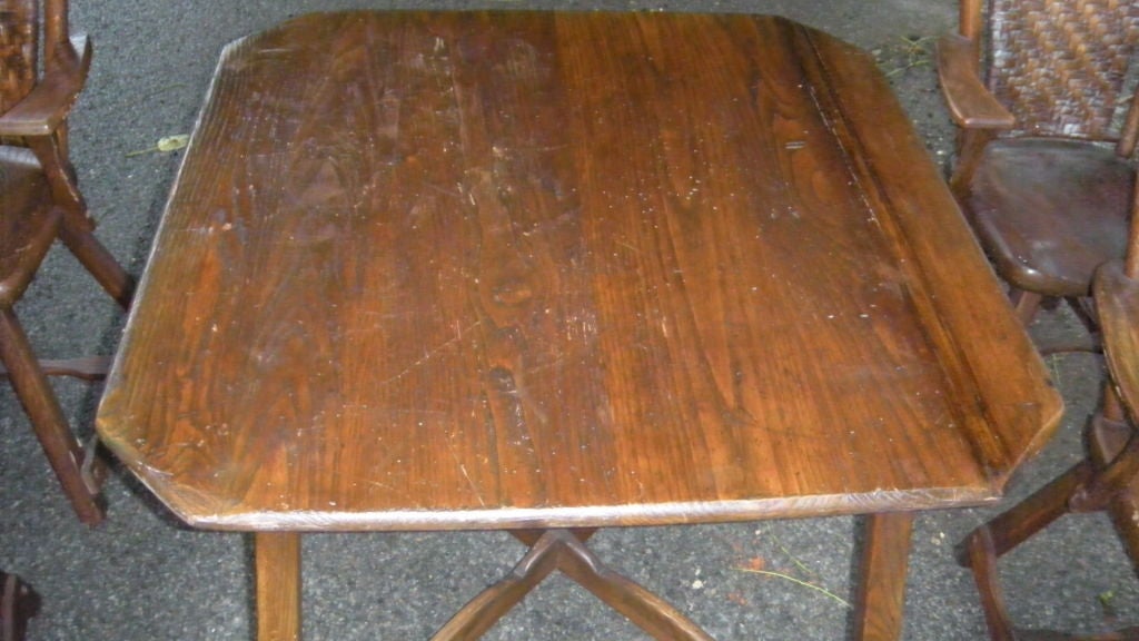 Old Hickory table and 4 chairs 3