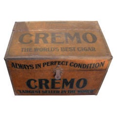 Large Antique Cremo cigar box
