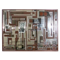 Multi-layered  1970's mirror