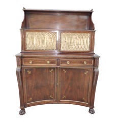 Regency  mahogany desk / cabinet