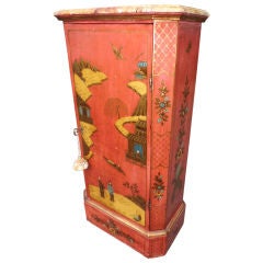 Antique 1920's -1940's Chinoiserie Decorated Italian Cabinet