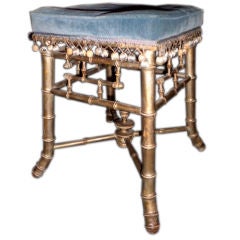 Victorian faux bamboo stool