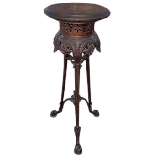 Grand Tour Style Patinated Bronze Pedestal Circa 1880 For Sale