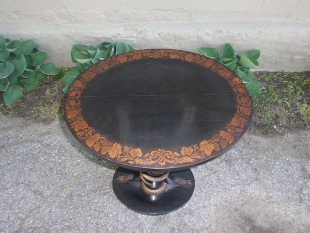 Regency style table with snake motif 6
