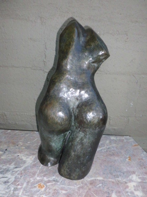 Late 20th Century Bronze sculpture of female nude by Betty Fast