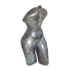Bronze sculpture of female nude by Betty Fast