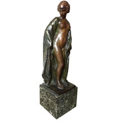 Art Deco Bronze Nude by Firmin Michelet