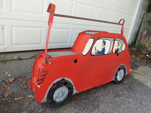 Mid-20th Century Vintage Taxi Sign