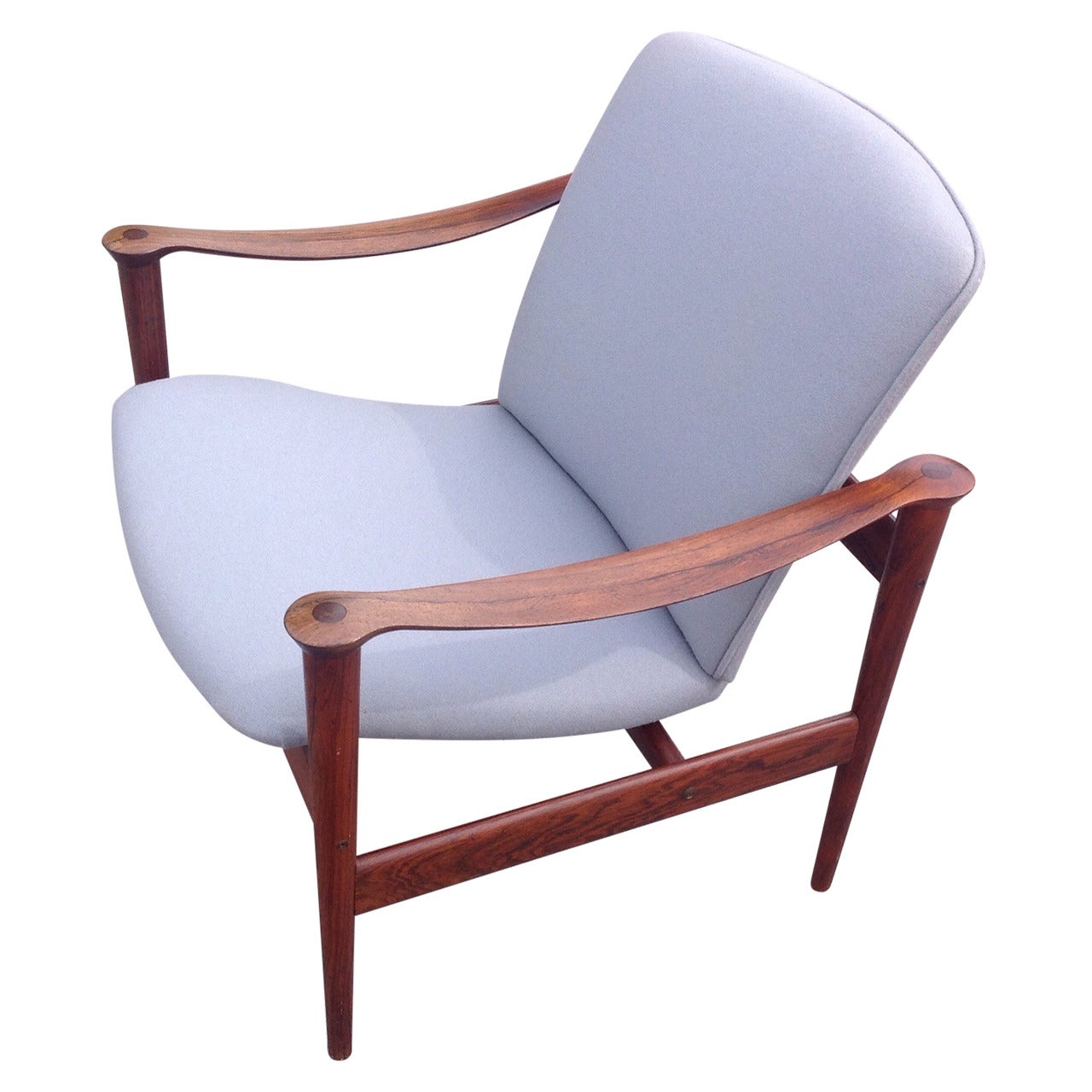 Rosewood Armchair by Peter Hvidt for Frederick Kayser For Sale