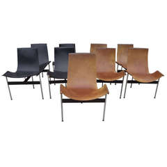 Nine William Katavalos, Littel and Kelly "T-Chairs" for Laverne International