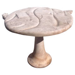 Vintage Anthropomorphic Marble Table