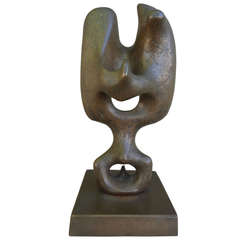 Patinated Bronze Sculpture by Victor Roman
