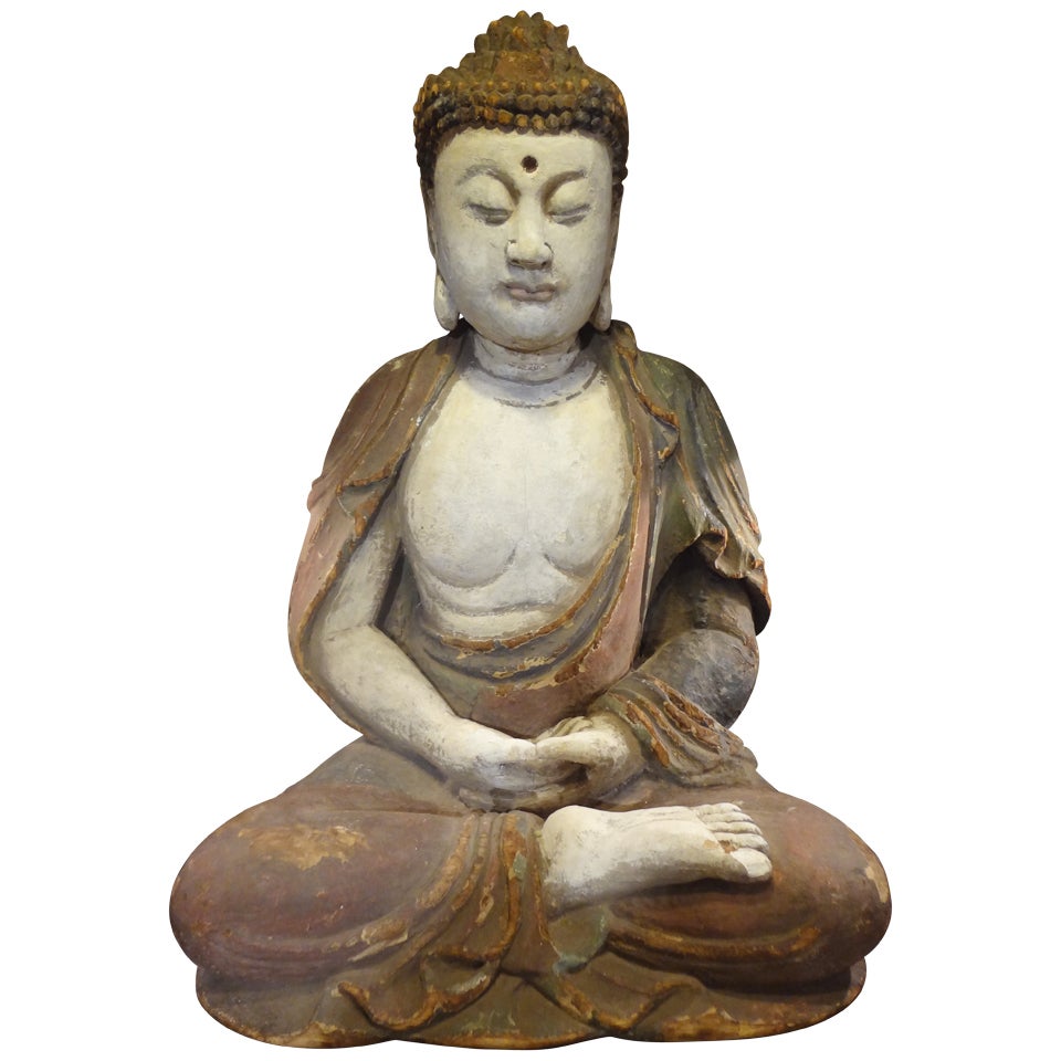 Antique Carved Buddha For Sale