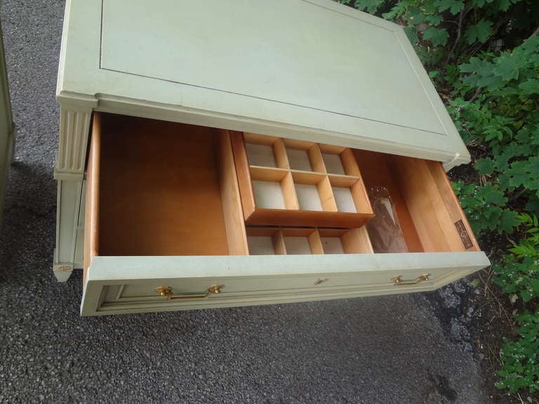 Pair of Painted Neoclassical Revival Commodes 2