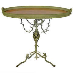 19th Cent. Wrought Iron Stand / Tray Table