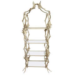 Vintage Antler Form Etagere