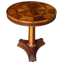 Antique 19th Century marquetry Tilt-top Table