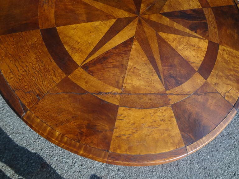19th Century marquetry Tilt-top Table In Good Condition In Sleepy Hollow, NY