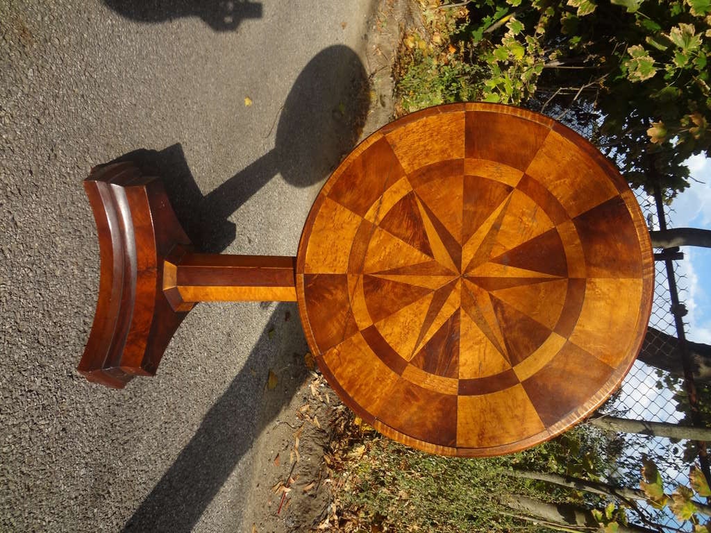 19th Century marquetry Tilt-top Table 2