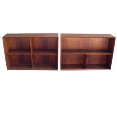Pair of 1960
s Danish rosewood hanging shelves/cabinets