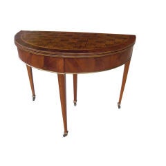 19th Century Neoclassical marquetry Top Console/Game Table