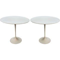 Pair of  tulip side tables by  Eero Saarinen
