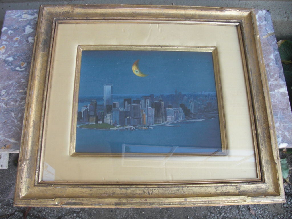 Surrealist gouache  by Indian Artist Jaggu Prasad