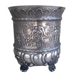 Antique 19th century wine cooler with classical frieze decoration