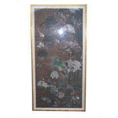 Large 19th cent. Chinese painting on silk